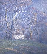 NC Wyeth Buttonwood Farm oil painting